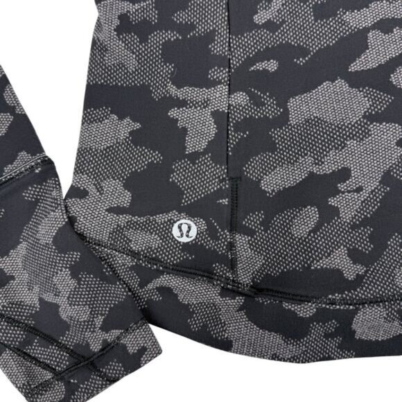 Lululemon Close to Crossing Long Sleeve In Heritage Camo Jacquard Black Lunar 6 - Picture 6 of 8
